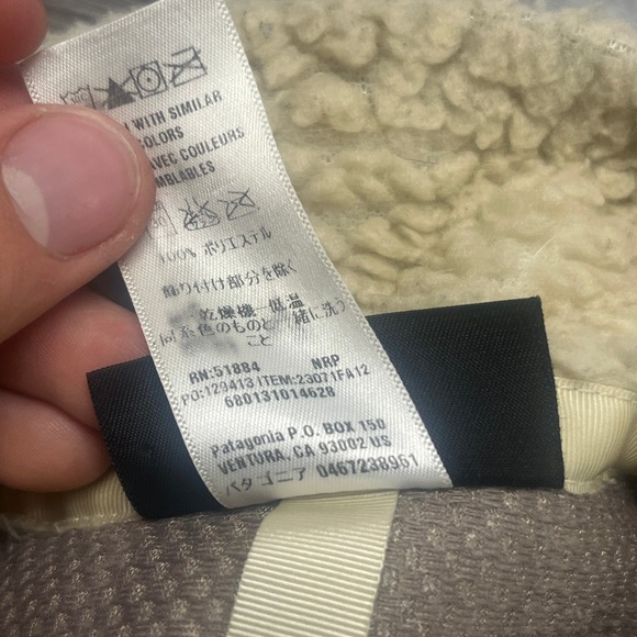 Vintage Patagonia Cream Womens M Full Zip Retro High Pile Fleece Jacket Sherpa - Picture 6 of 16